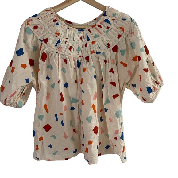 THML Tops - THML abstract print cream blouse